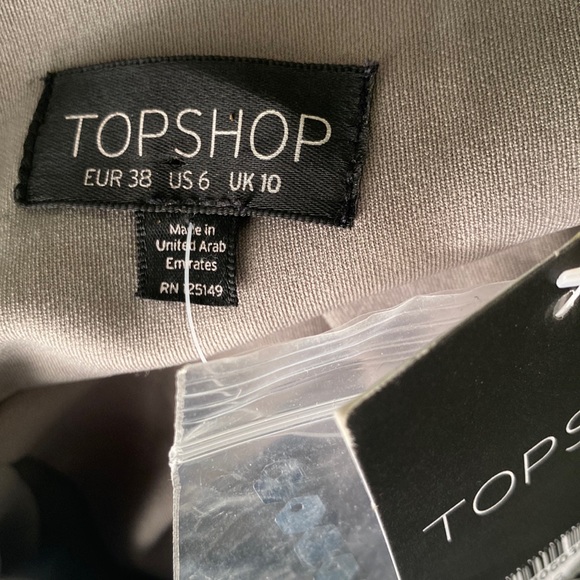 NWT Topshop Silver Sequin Low Back Fit & Flare Mini Dress - 6 - Picture 12 of 16